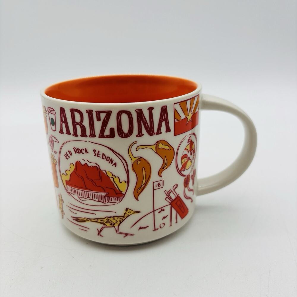 Starbucks Been There Series Arizona 2023 Coffee Mug 14 oz Grand Canyon Cactus VG